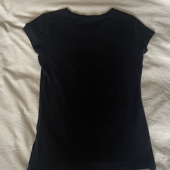 GUESS Black Tee with Rhinestone Logo - Picture 4 of 4